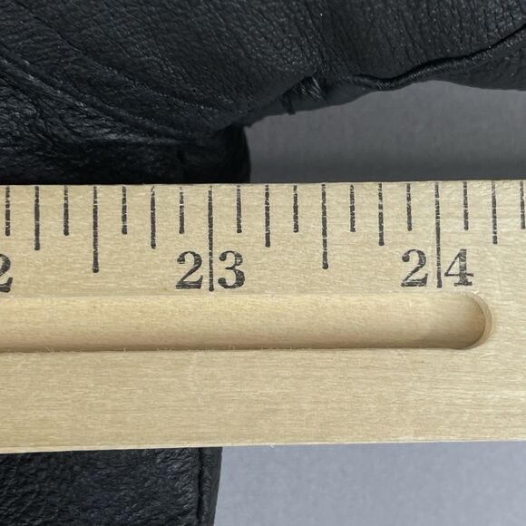 Phase 2 Long Leather Double Breast Trench Coat Men’s Large Black Zip Liner Goth - Picture 13 of 16